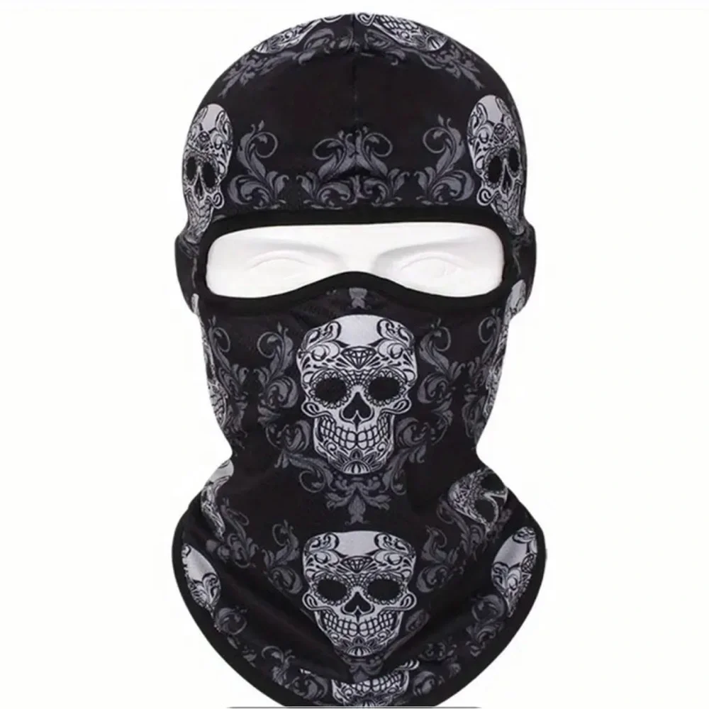3D Anime Skull Balaclava Full Face Ski Mask